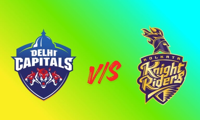 delhi capitals vs kolkata knight riders timeline
