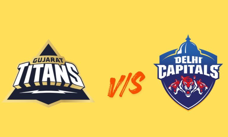 gujarat titans vs delhi capitals timeline
