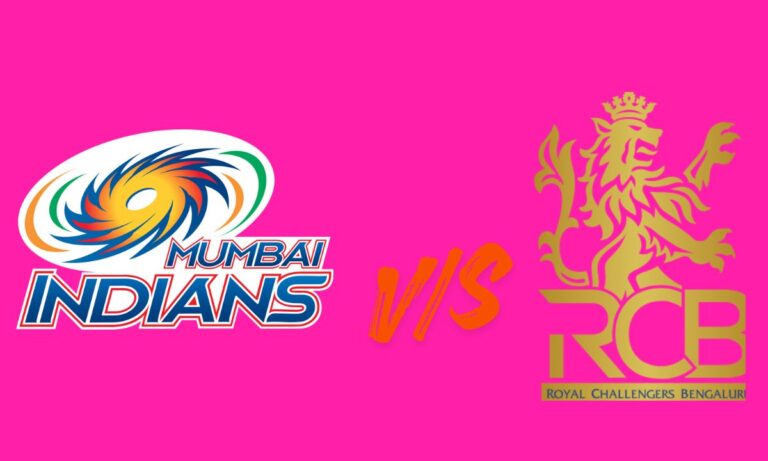 mumbai indians vs royal challengers bengaluru timeline