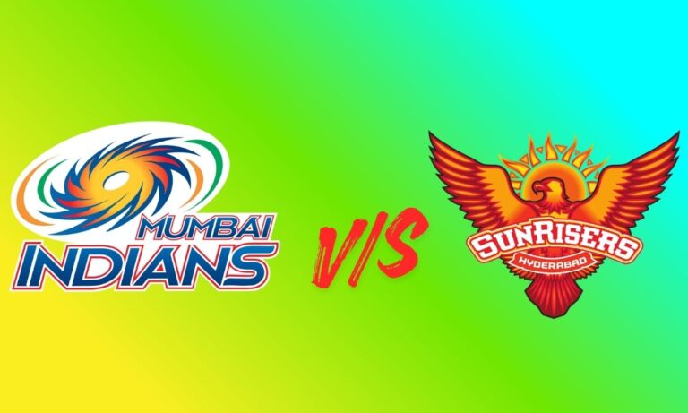 mumbai indians vs sunrisers hyderabad timeline
