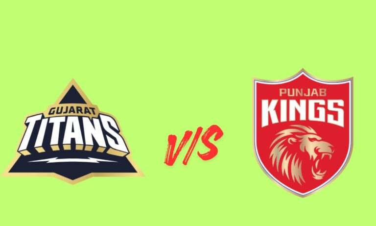 gujarat titans vs punjab kings timeline